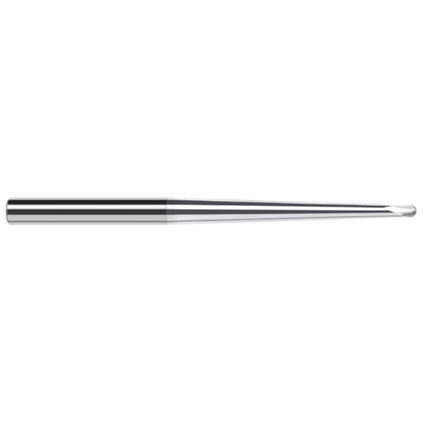 High Helix End Mill for Aluminum Alloys - Ball, 0.0150" (1/64), Number of Flutes: 2